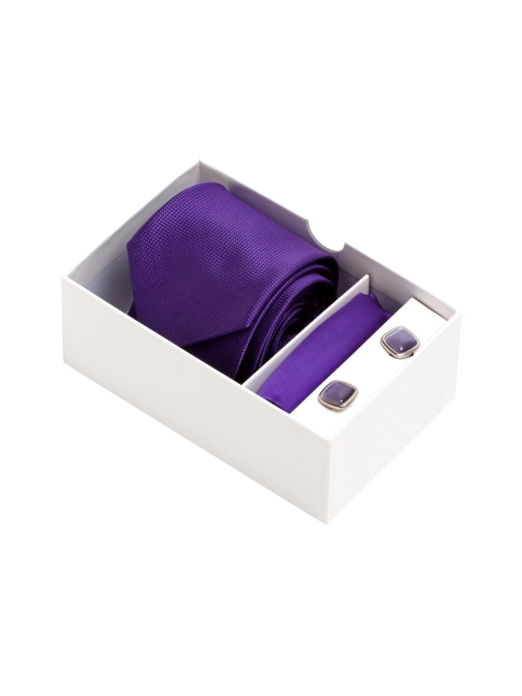 

Alvaro Castagnino Men Violet & Gold-Toned Accessory Gift Set
