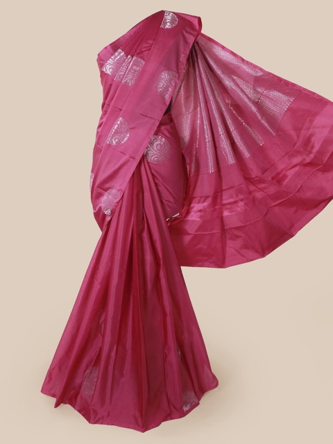 

Pothys Pink Woven Design Silk Cotton Saree