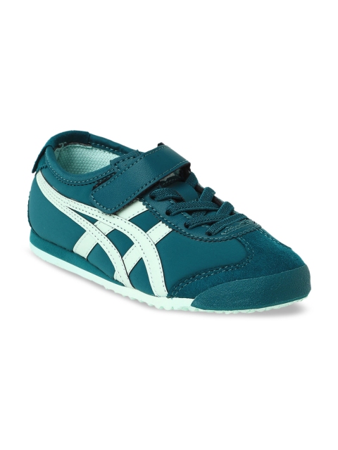 

Onitsuka Tiger Unisex Kids Green Sneakers Casual Shoes Mexico 66 PS