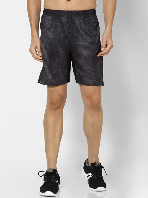 

Domyos by Decathlon Men Grey & Black Fitness Shorts with Zip Pocket, Charcoal