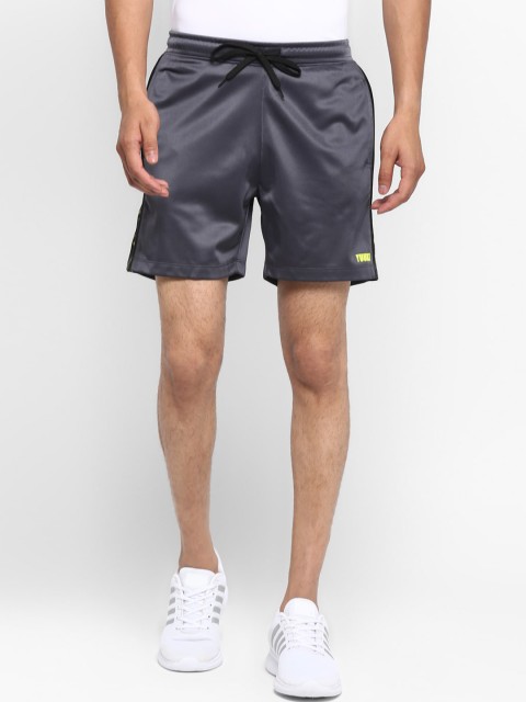 

Yuuki Men Charcoal Grey Solid Regular Fit Sports Shorts