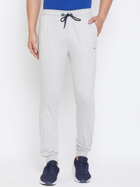

Spirit Men Grey Melange Solid Cotton Straight-Fit Joggers