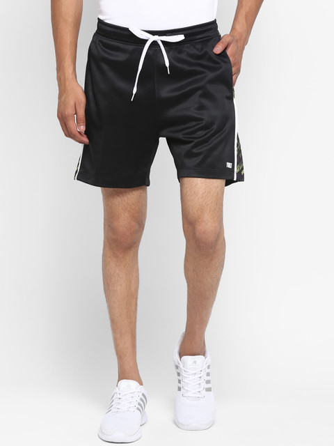 

Yuuki Men Black Solid Regular Fit Sports Shorts