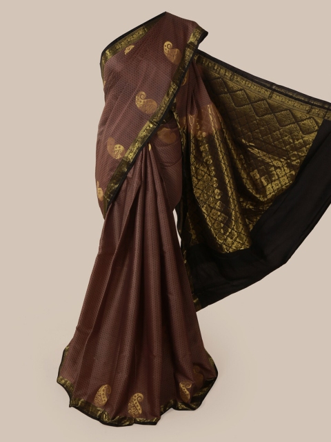 

Pothys Brown Woven Design Pure Silk Saree