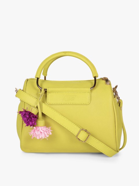 

Vdesi Lime Green Solid Shoulder Bag