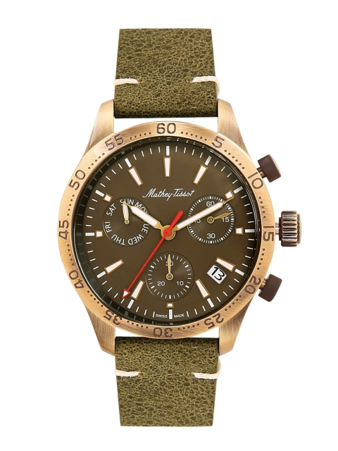 

Mathey-Tissot Men Brown & Gold-Toned Analogue Watch H1822CHLBR