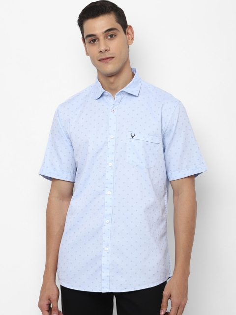 

Allen Solly Men Blue Slim Fit Printed Casual Shirt
