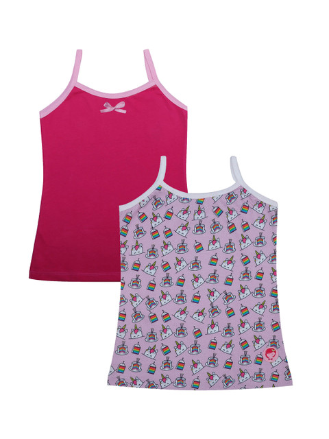 

DChica Girls Pack Of 2 Camisoles, Purple