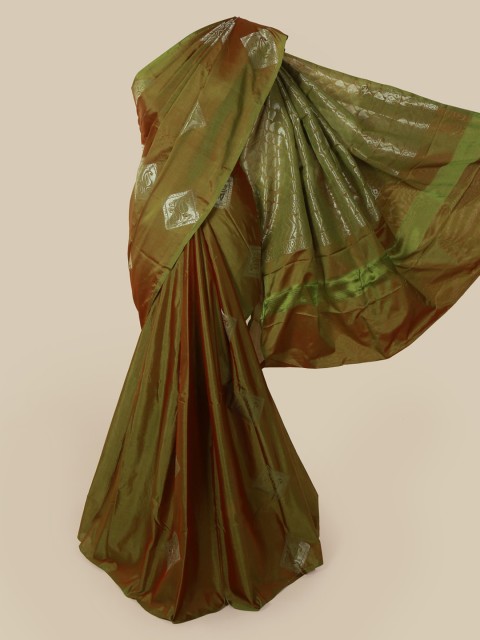

Pothys Green Woven Design Silk Cotton Saree