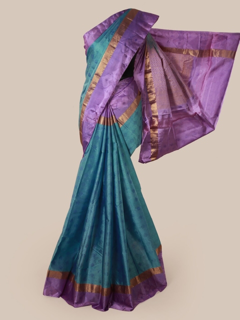 

Pothys Blue Woven Design Pure Silk Saree