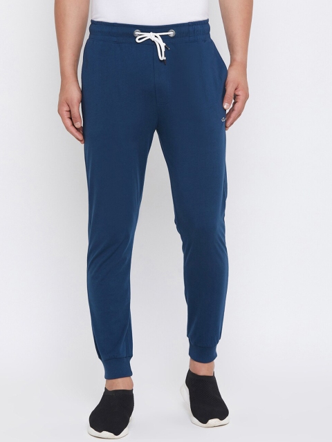 

Spirit Men Teal Blue Solid Cotton Joggers