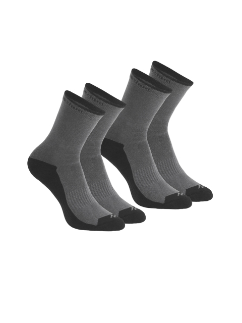 

Quechua By Decathlon Pack Of 2 Assorted Calf-Length Country Walking Socks