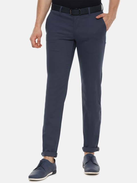 

Louis Philippe Sport Men Navy Blue Slim Fit Solid Regular Trousers