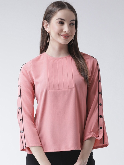 

Texco Women Pink Solid Regular Top