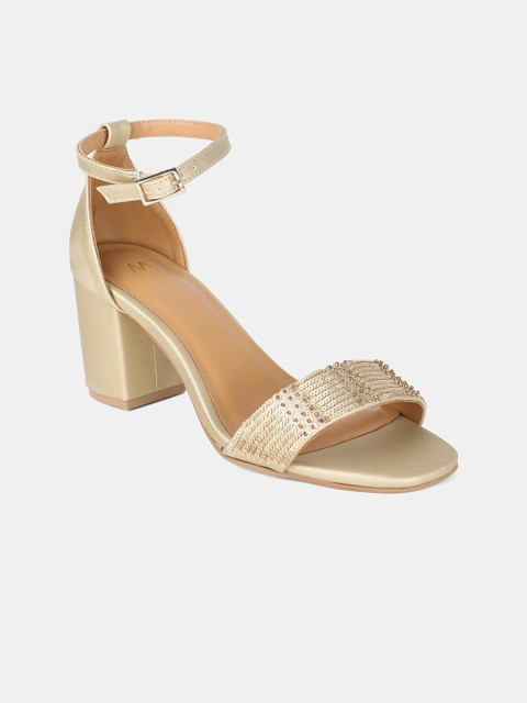 

W The Folksong Collection Women Gold-Toned Embellished Sandals