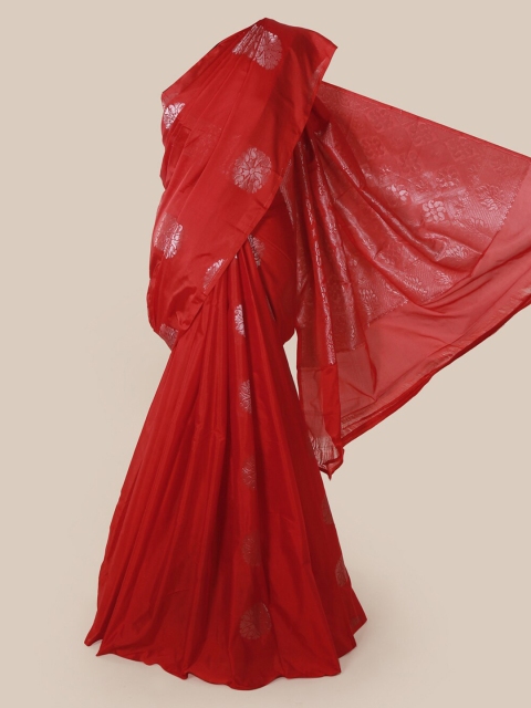 

Pothys Red Woven Design Silk Cotton Saree