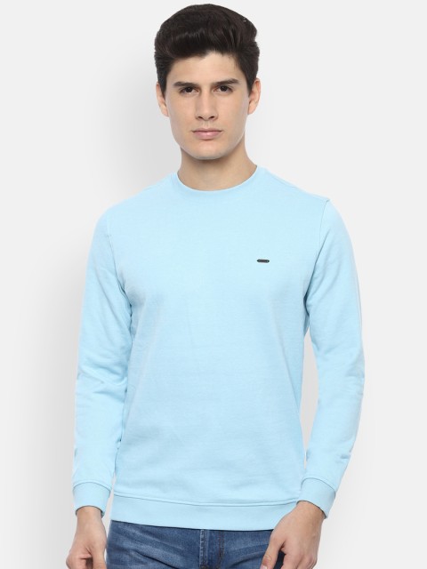 

Van Heusen Sport Men Blue Solid Cotton Sweatshirt