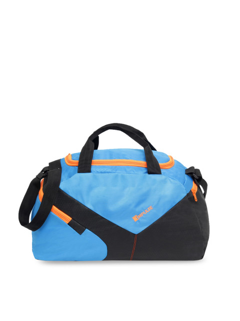 

Impulse Unisex Blue & Black Solid Gym Duffel Bag