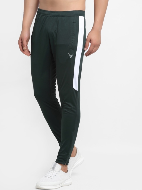 

Invincible Men Green Solid Slim-Fit Track Pants