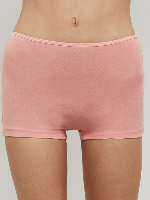 

max Women Peach Solid Boy Shorts SU21BLSPEACH