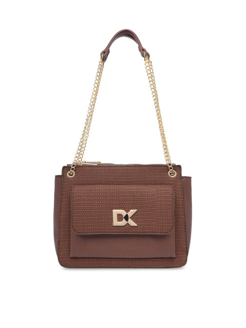 

Diana Korr Brown Textured Shoulder Bag