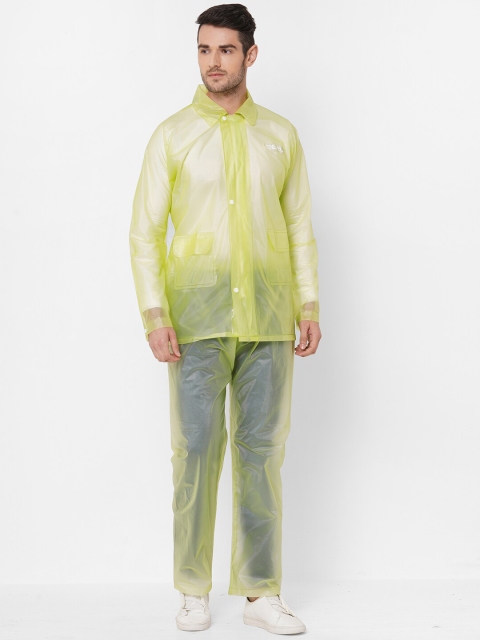 

Zeel Men Yellow Solid Rain Suit