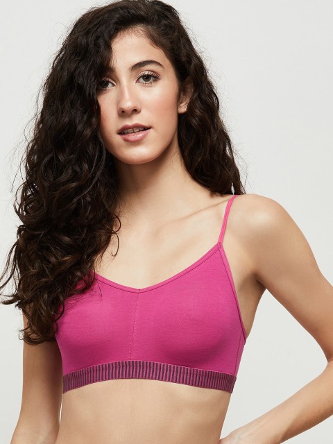 

max Pink Full Coverage Lightly Padded Camisole Bra
