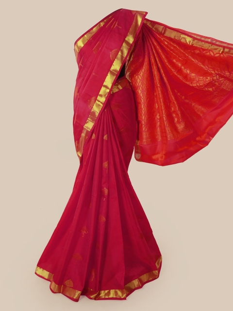 

Pothys Pink Woven Design Pure Silk Saree