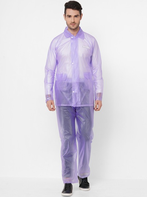 

Zeel Men Lavender Solid Rain Suit