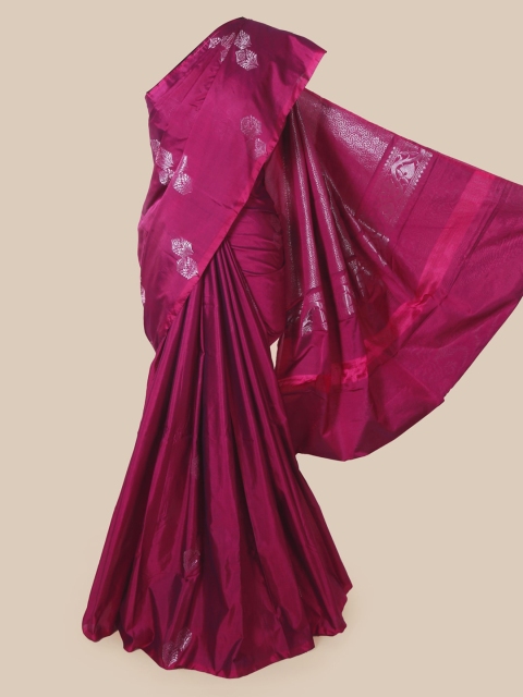 

Pothys Purple Woven Design Silk Cotton Saree