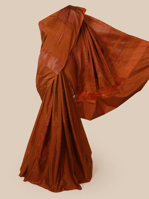 

Pothys Rust Woven Design Silk Cotton Saree
