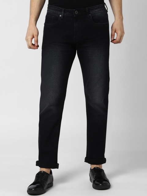 

Peter England Casuals Men Black Washed Slim Fit Mid-Rise Clean Look Jeans