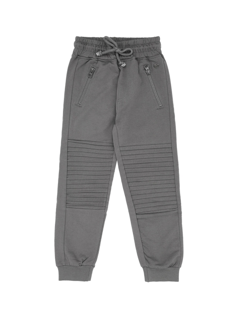 

Ed-a-Mamma Boys Grey Solid Knit Joggers