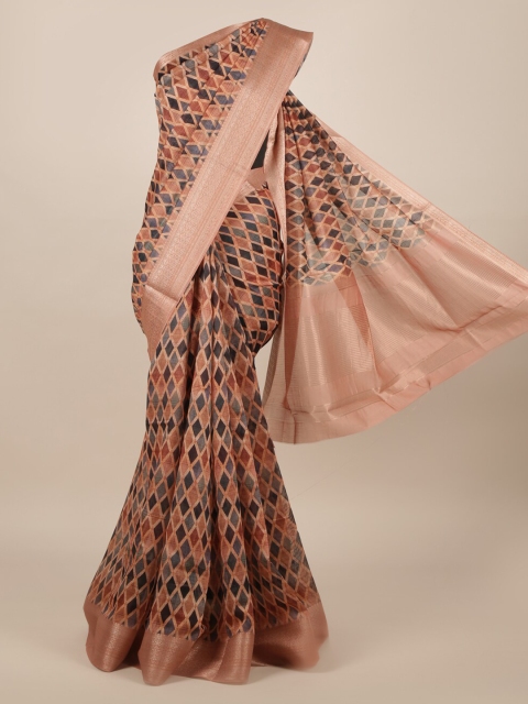 

Pothys Multicoloured Woven Design Jute Silk Saree, Multi
