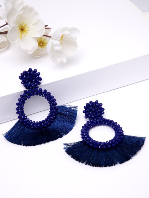 

AVANT-GARDE PARIS Navy Blue Contemporary Drop Earrings