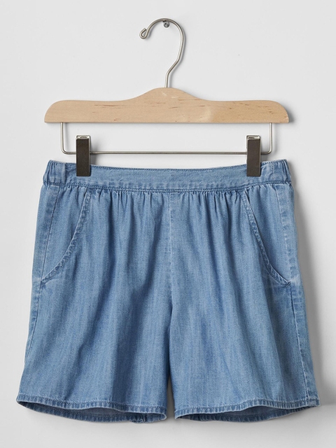 

GAP Girls Blue 1969 Chambray Pure Cotton Soft Shorts