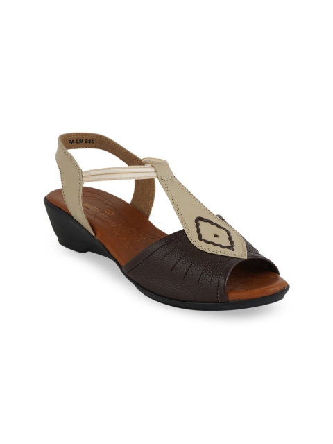 

pelle albero Women Multicoloured Colourblocked Sandals, Multi