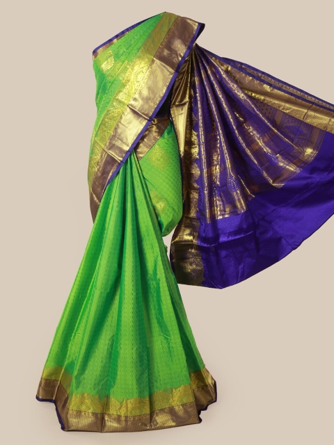 

Pothys Green Woven Design Pure Silk Saree