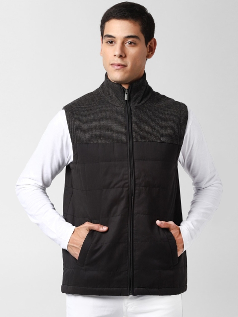 

Peter England Casuals Men Black Colourblocked Padded Jacket