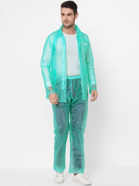 

Zeel Men Sea Green Solid Rain Suit