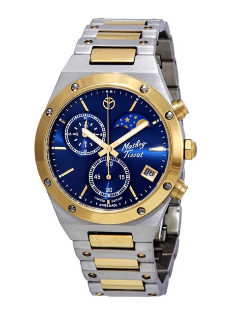

Mathey-Tissot Men Blue & Silver-Toned Analogue Watch H680CHBBU