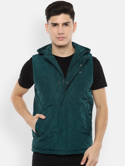 

Van Heusen Sport Men Green Printed Bomber