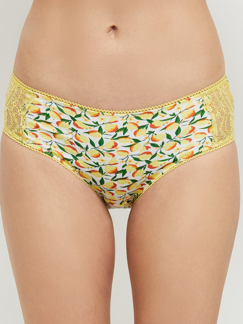

max Women Multicoloured Printed Basic Briefs SU21BRIEF03LEMON, Multi