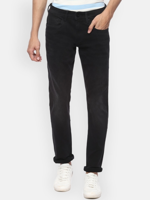 

Louis Philippe Jeans Men Black Slim Fit Mid-Rise Clean Look Jeans