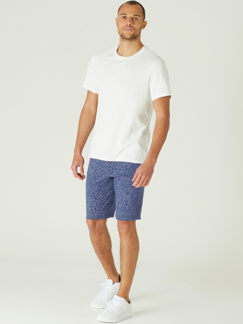 

NYAMBA By Decathlon Men Blue Printed Regular Fit Sports Shorts