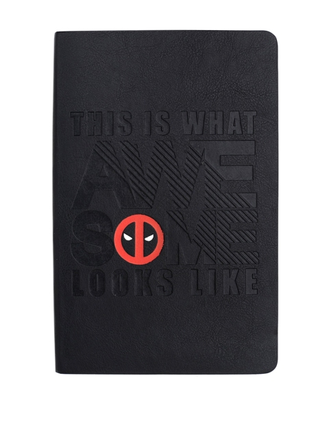 

Doodle Black & Red Marvel Deadpool Mask Printed Ruled Diary Notebook