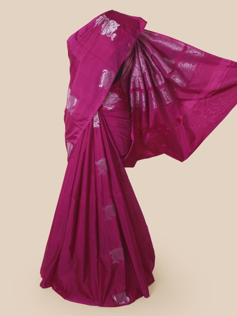 

Pothys Pink Woven Design Silk Cotton Saree