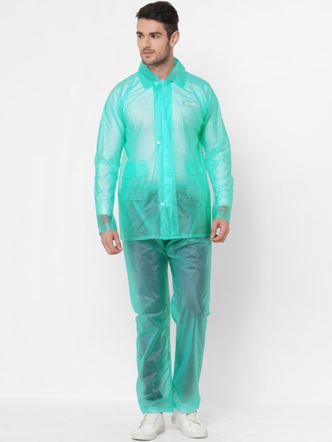 

Zeel Men Sea Green Solid Rain Suit