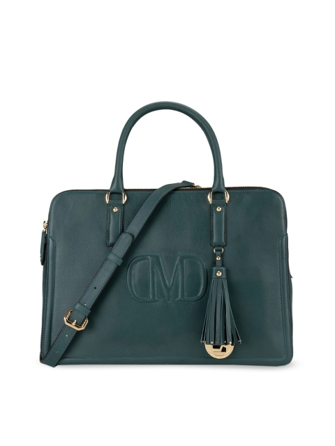 

Da Milano Green Solid Handheld Bag