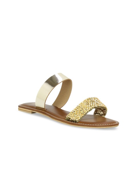 

Inc 5 Women Gold-Toned Embellished Sandals